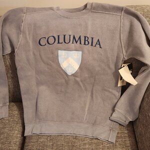New - Columbia University Sweater Size S Gray